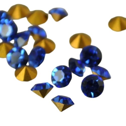 Swarovski Vintage Rhinestones - ss19 Round Pointed Back Foiled Rhinestone (Art 1