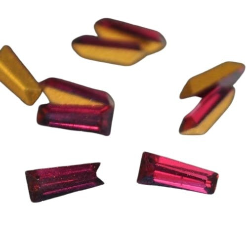 Swarovski Vintage Rhinestones - 6mm Faceted Keystone Pointed Back Foiled Rhinest