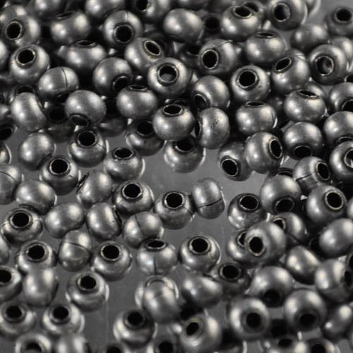 8/0 Seed Beads Metal - Antique Zinc