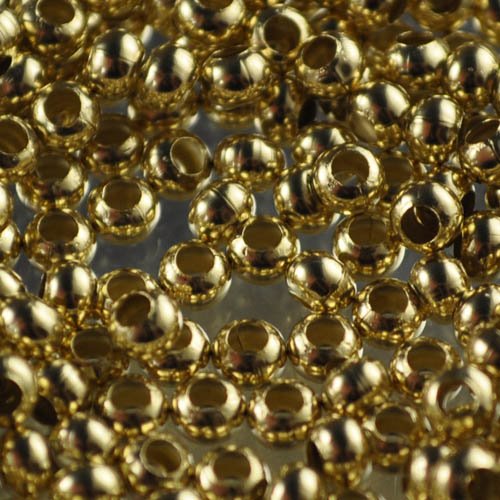 6/0 Seed Beads Metal - Yellow Brass