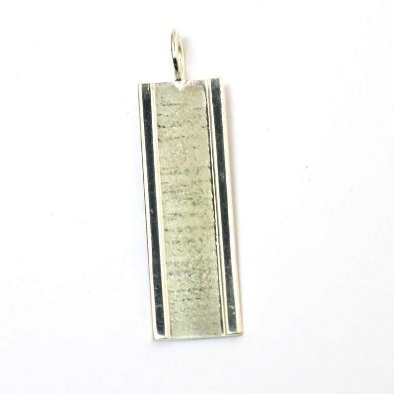 53mm Flat Rectangle Pend   SilvPl Each