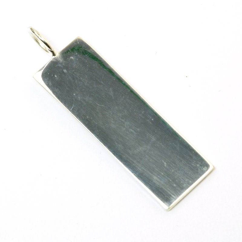 53mm Flat Rectangle Pend   SilvPl Each