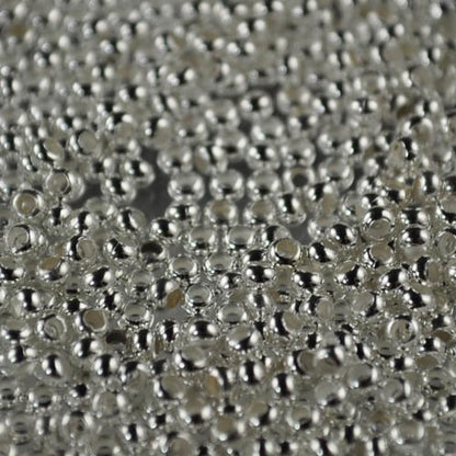 11/0 Seed Beads Metal - Silver Plated (9 grams)