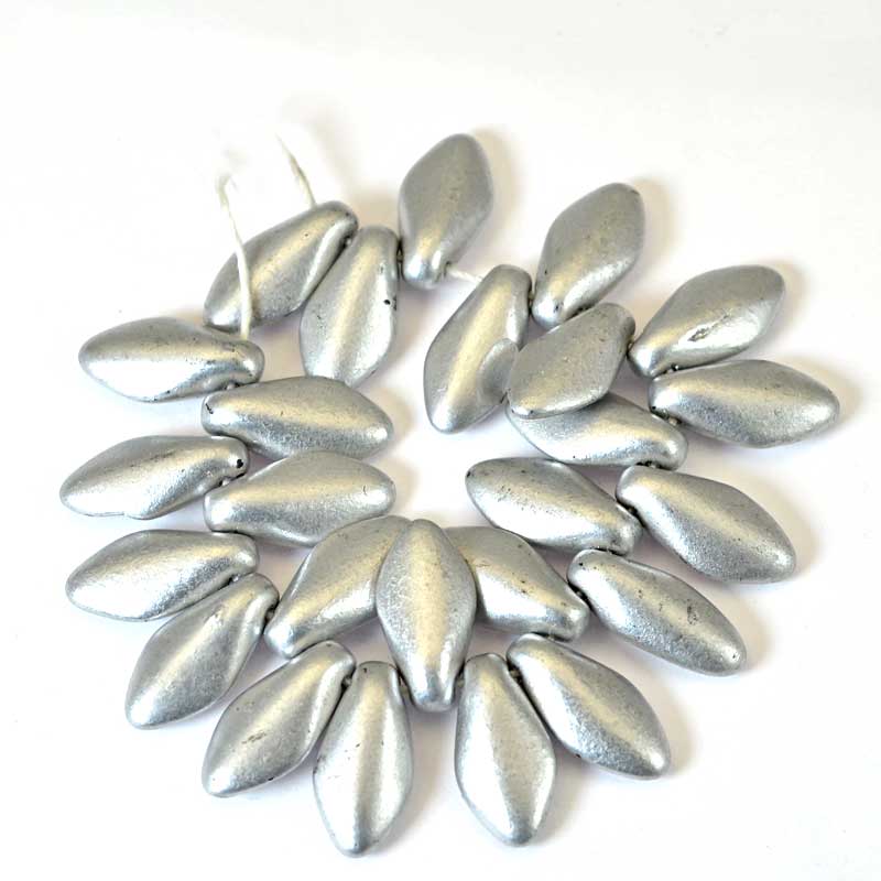 Fringe Beads Dagger Beads - 14mm - Silver Surfer (15)