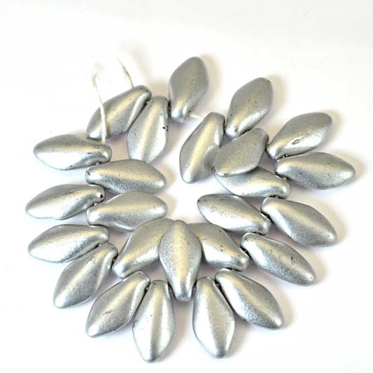 Fringe Beads Dagger Beads - 14mm - Silver Surfer (15)