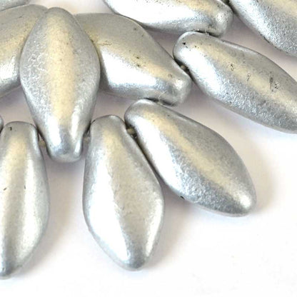 Fringe Beads Dagger Beads - 14mm - Silver Surfer (15)