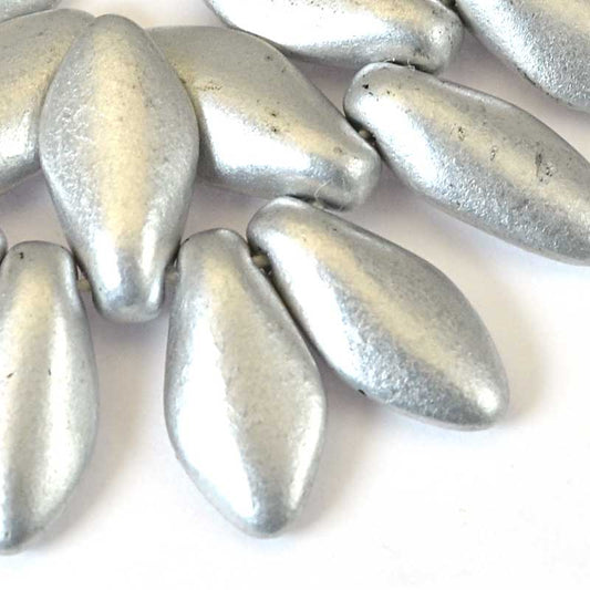 Fringe Beads Dagger Beads - 14mm - Silver Surfer (15)