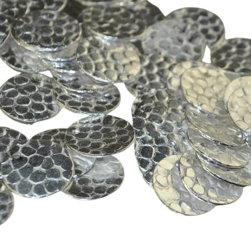 14mm Cobble Hangin Washer  SilvPl 10