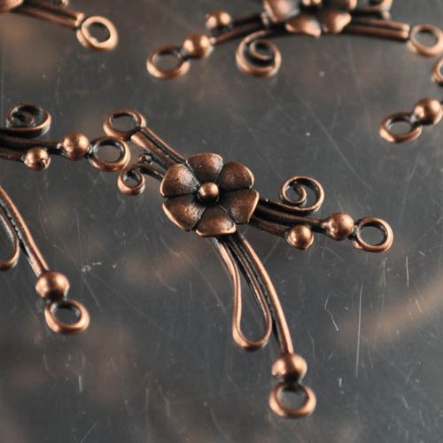 Link -  Nosy Posy - Y Connection - Antiqued Copper