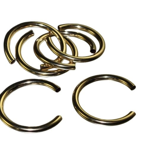 Hollow Ring Tube - Size 6 - Gold-filled