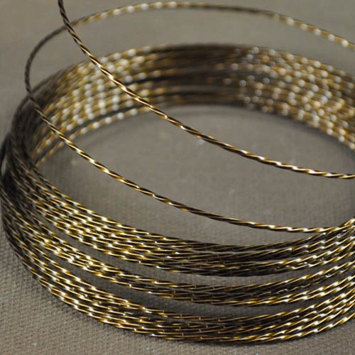 Craft Wire - 21ga - Twisted Wire - Vintage Bronze (Parawire)