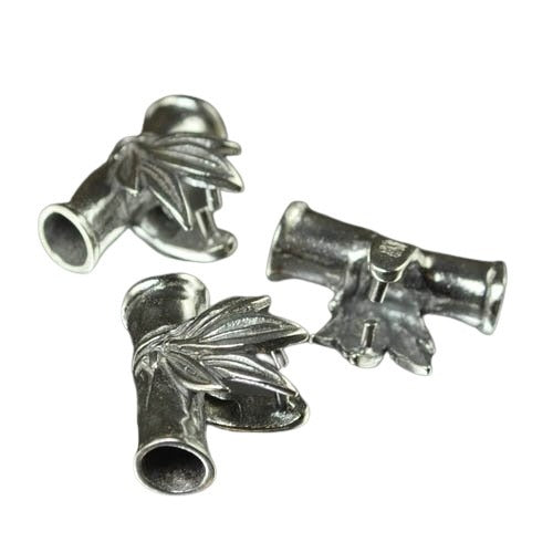 Pinch Bail - Bamboo and Sprig - Sterling