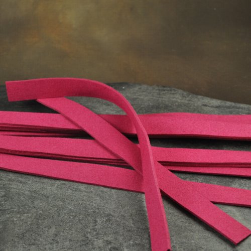 UltraSuede Bracelet Strip - .6x9.25in - Dark Fuchsia
