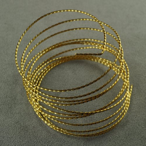 Craft Wire - 18ga - Twisted Wire - Gold Plated (Parawire)