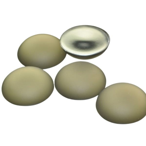 LunaSoft - Cabochon - 18mm - Round - Silver Grey Fog
