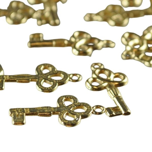 Old Fashioned Key - Bright Brass each