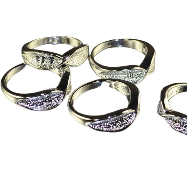 Findings - Size 7 3/4 - Eyeglass Ring - Silverplated