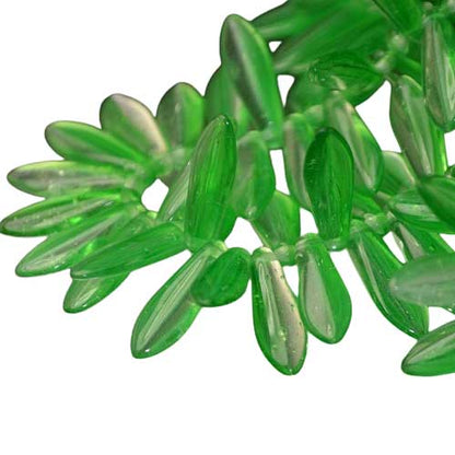 Fringe Beads Dagger Beads - 16mm - Dragon and Ice (25)