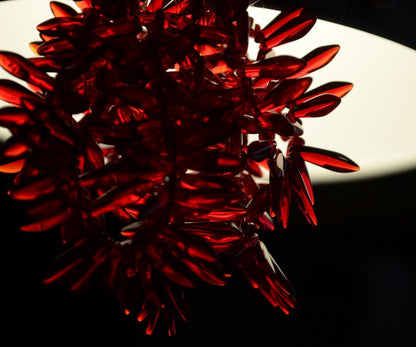 Fringe Beads Dagger Beads - 16mm - Dark Ruby Red / Brown (25)