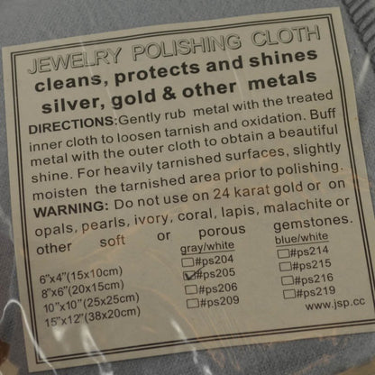 Tools -  JSP Silver Polishing Cloths  - Grey/White