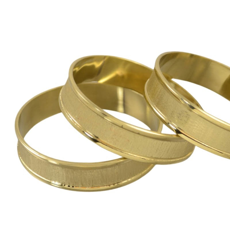 Bracelet Blank - Size 7.5 - Channel Bangle - Goldplated