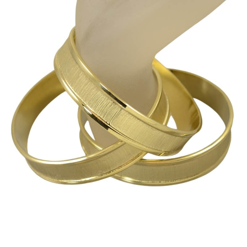 Bracelet Blank - Size 8.5 - Channel Bangle - Goldplated