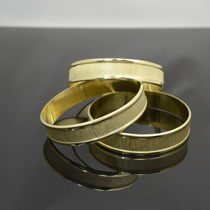 Bracelet Blank - Size 8.5 - Channel Bangle - Goldplated