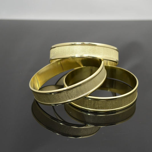 Bracelet Blank - Size 8.5 - Channel Bangle - Goldplated