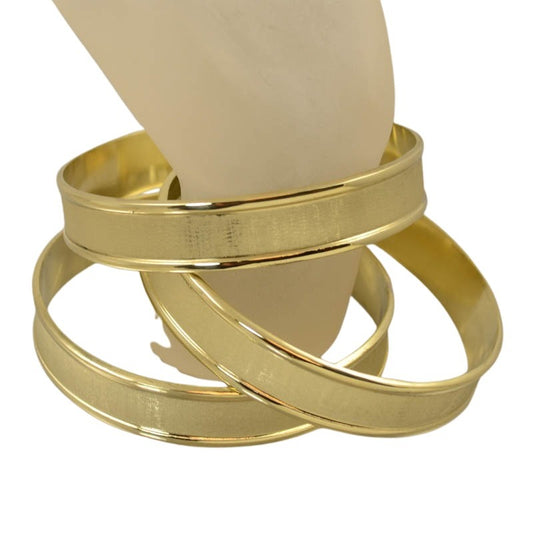 Bracelet Blank - Size 9.5 - Channel Bangle - Goldplated