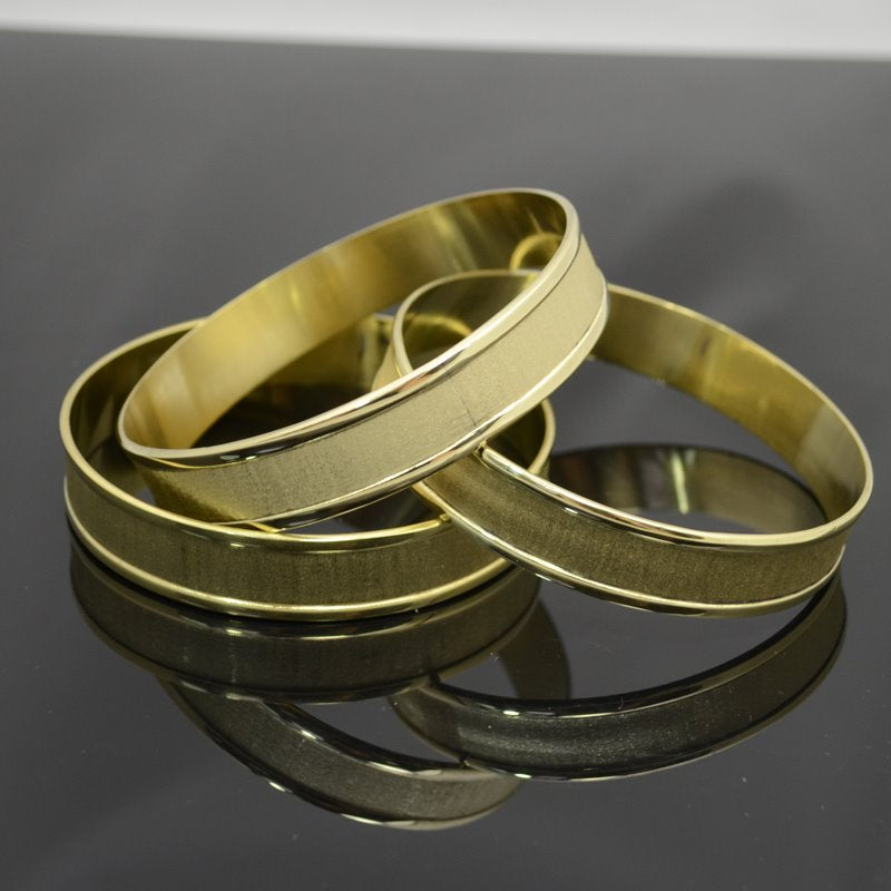 Bracelet Blank - Size 9.5 - Channel Bangle - Goldplated