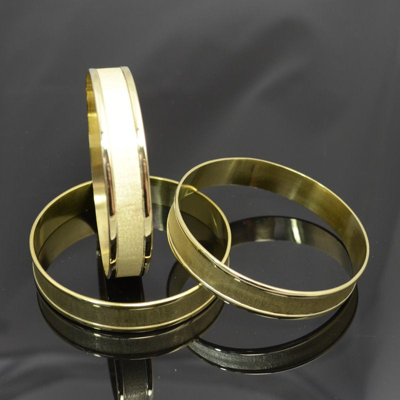 Bracelet Blank - Size 9.5 - Channel Bangle - Goldplated