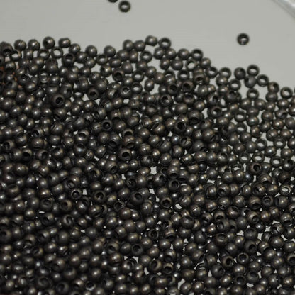 15/0 Seed Beads Metal - Antique Zinc (2 grams)