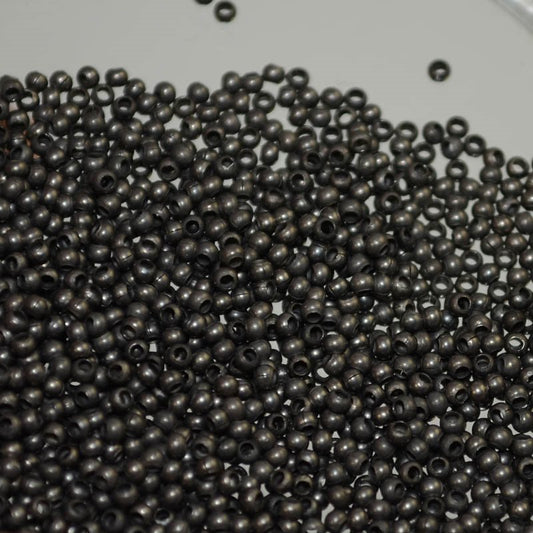 15/0 Seed Beads Metal - Antique Zinc (2 grams)