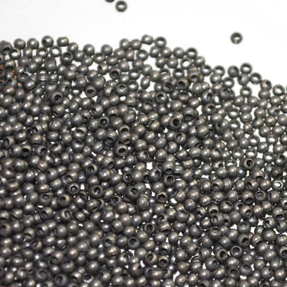 15/0 Seed Beads Metal - Antique Zinc (2 grams)