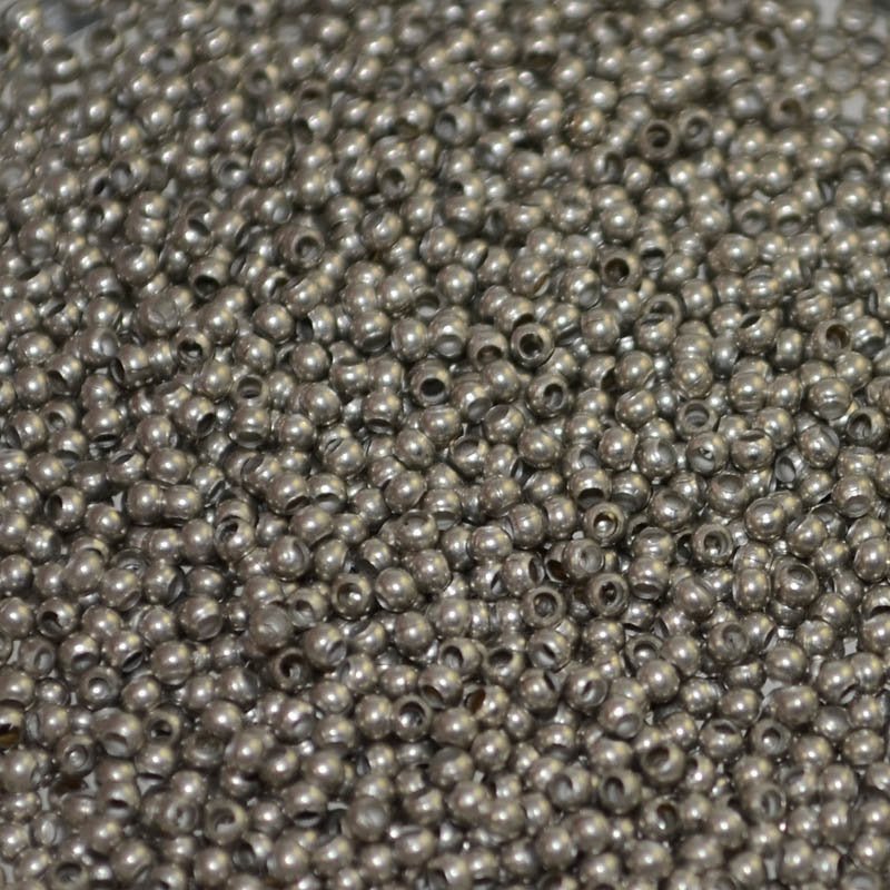 15/0 Seed Beads Metal - Zinc (2 grams)