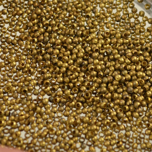 15/0 Seed Beads Metal - Matte Gilding (2 grams)