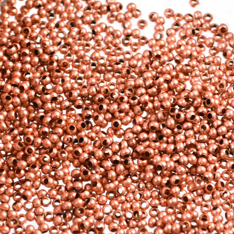 15/0 Seed Beads Metal - Copper (2 grams)