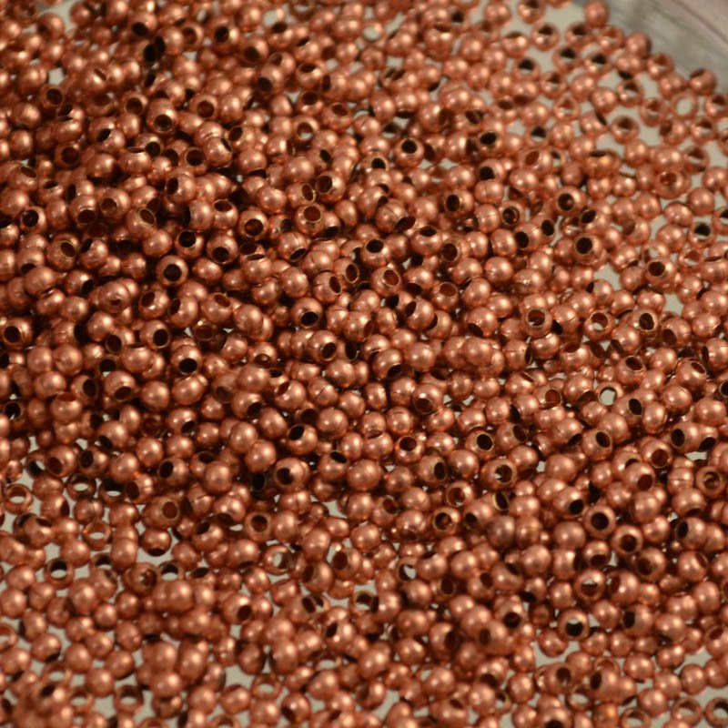 15/0 Seed Beads Metal - Matte Copper (2 grams)