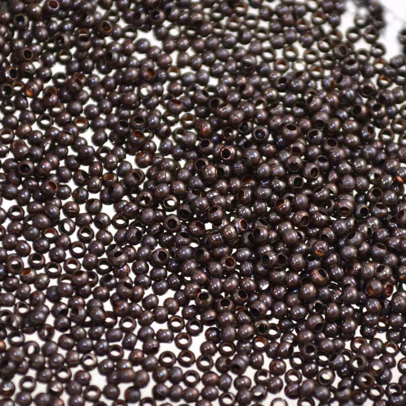 15/0 Seed Beads Metal - Dark Copper (2 grams)