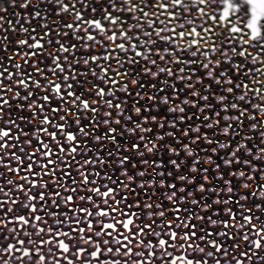 15/0 Seed Beads Metal - Dark Copper (2 grams)