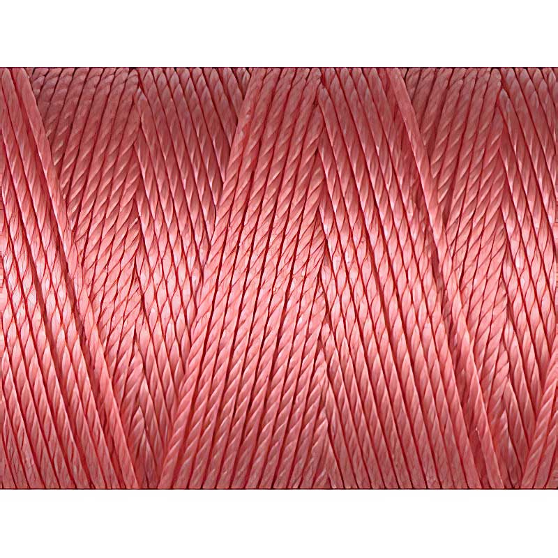 C-Lon Bead Cord - Chinese Coral