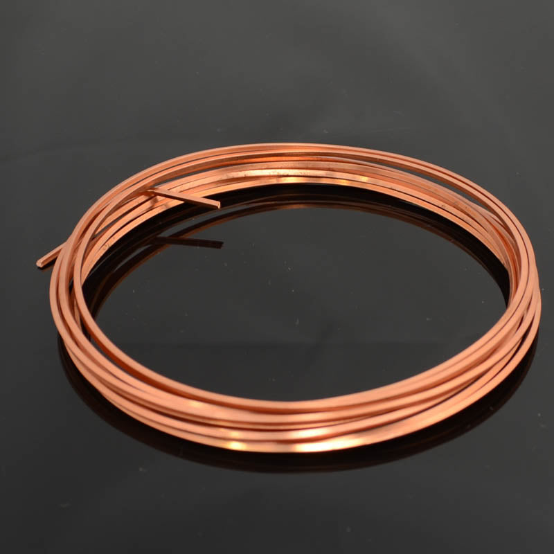 Craft Wire - 14ga - Square Wire - Dead Soft - Bare Copper