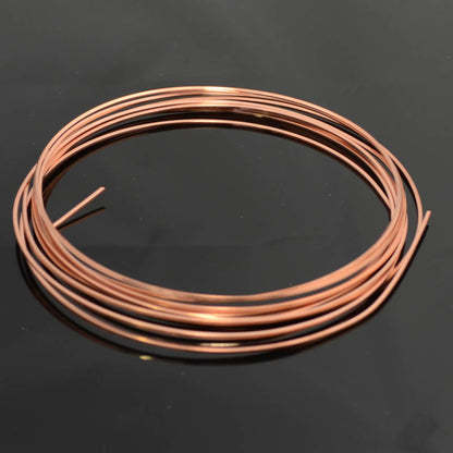 Craft Wire - 16ga - Square Wire - Dead Soft - Bare Copper