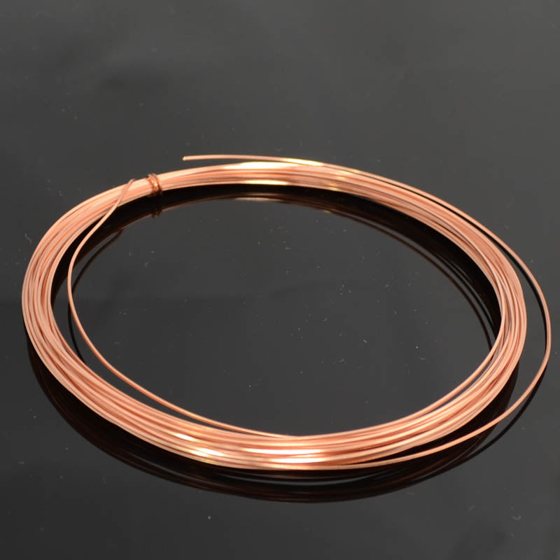 Craft Wire - 22ga - Square Wire - Dead Soft - Bare Copper