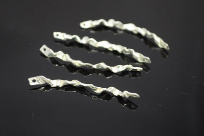 Link - 50mm Twisted Ribbon - Silverplated