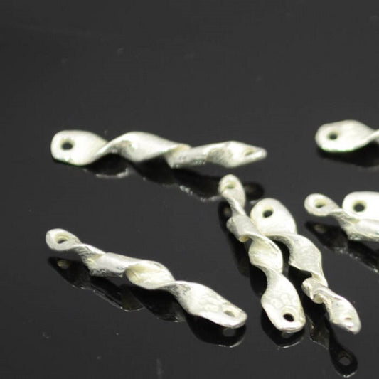 Link - 20mm Twisted Ribbon - Silverplated