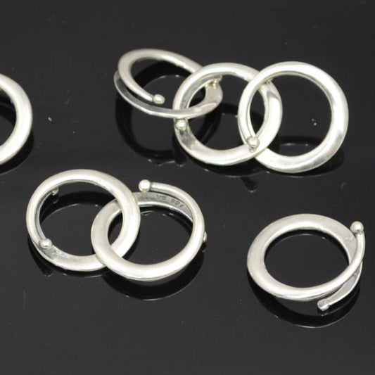 Link -  Link Loop Clasp Split Ring Thingy - Silverplated
