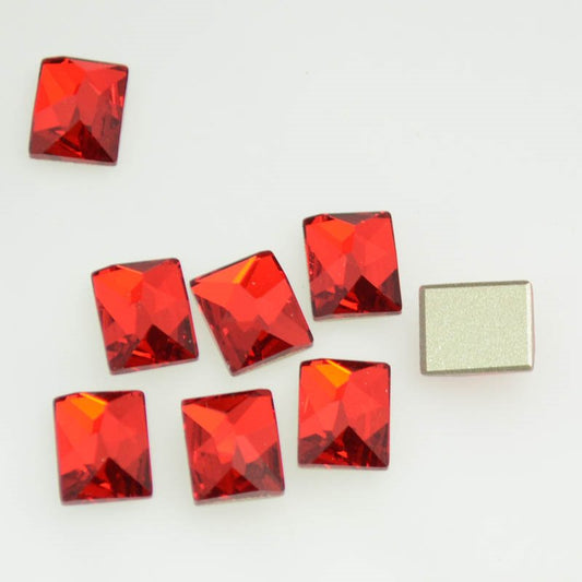 Swarovski Fancy Stone - 8x10mm Cosmic Flatback (2520) - Light Siam (6)