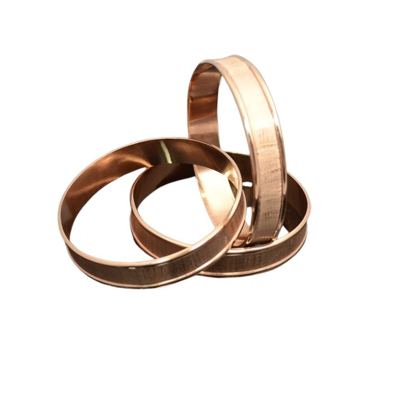 Bracelet Blank - Size 9.5 - Channel Bangle - Copper Plated