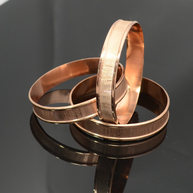 Bracelet Blank - Size 9.5 - Channel Bangle - Copper Plated